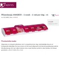 ANMED Anabox pillendoosje voor 1 week, 1 vak per dag AD155882|95 - Afbeelding 1
