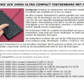 Keysonic Ultra compact toetsenbord met raster - Afbeelding 1