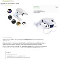MAGNIPROS Hoofdloep met LED verlichting en 5 verwisselbare lenzen - Afbeelding 1