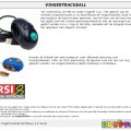 Finger Hand Held 4D USB (of draadloos) Trackball Mouse (Vingertrackball) - Afbeelding 1