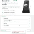 DORO 2424 klap GSM grijs - Afbeelding 1