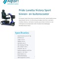 PRIDE Lunetta Victory Sport Elektronische binnen/buiten scooter - Afbeelding 2