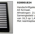 Handschriftgeleider in zwart karton A4 020001824 - Afbeelding 1