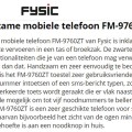 FYSIC FM 9760ZT Senioren gsm - Afbeelding 2