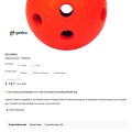 Bellenbal / Goalbal met rinkelbellen (14/15 cm) - Afbeelding 1