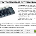 CHERRY Compact toetsenbord met trackball G84 -4400 - Afbeelding 3