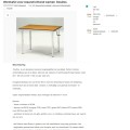 NITZBON Dosdos Werktafel voor staand/zittend werken - Afbeelding 1