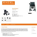 VAN OS Excel Qnect elektronische rolstoel opvouwbaar / opplooibaar - Afbeelding 1