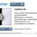 ARSA Quartz dameshorloge (chroom) wijzerplaat 2cm - Afbeelding 1