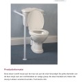 Steun voor het toilet met vloer/muurbevestiging Ringwood AA6018 - Afbeelding 1