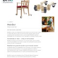 DIRECT HEALTHCARE MobiStol wielen voor stoel met houten poten - Afbeelding 1