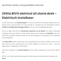 BURO INTERNATIONAL BIVO 2.0 Elektrisch hoogteverstelbare tafel Zit-sta - Afbeelding 1