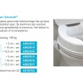 PERFORMANCE HEALTH Savanah Toiletverhoger met deksel AA2112L, AA2114L, AA2116L - Afbeelding 2