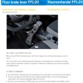 FADIEL FP1-20 Vloerremhendel floor brake lever rem met de hand - Afbeelding 1