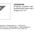 Plastieken driehoek met braillemarkeringen 020000038 - Afbeelding 1