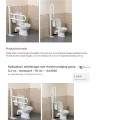 PERFORMANCE HEALTH Toiletbeugel opklapbaar met vloersteun - paal en vloerplaat AA2024 - Afbeelding 1