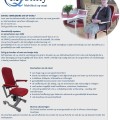 Q-MOBILITY Swivel verrijdbare sta-op stoel / aanschuifstoel / hoog-laag - Afbeelding 1