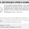 TTS Recordable Speech Bubble - Afbeelding 1