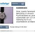 ARSA Herenhorloge met puntindicaties - wijzerplaat van 2,5 cm - Afbeelding 1