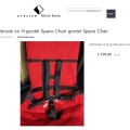 Space chair hangstoel van linnen - Afbeelding 2