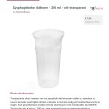 Dysphagiebeker Adhome - 200 ml - wit-transparant - Afbeelding 1