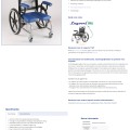 LAGOONI Trip voetaangedreven rolstoel voor douche / toilet - Afbeelding 1