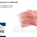 Zelfklevende transparante braillefolie 170501 - Afbeelding 1