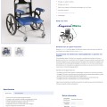 LAGOONI Trip voetaangedreven rolstoel voor douche / toilet - Afbeelding 2
