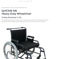 Sunrise Medical QUICKIE M6 Heavy Duty Wheelchair - Afbeelding 2