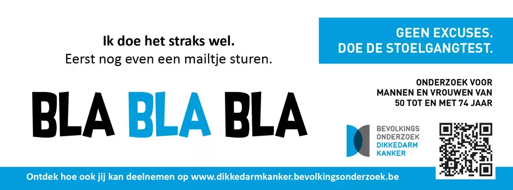 banner van de Bla Bla Bla campagne