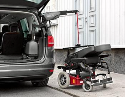 Kofferbakliften of opbergsystemen voor een scooter of elektrische rolstoel