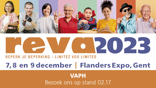 Bezoek ons tijdens Reva 2023 op 7, 8 of 9 december op stand D2.17 in Flanders Expo, Gent