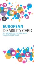 cover brochure 'European disability card'
